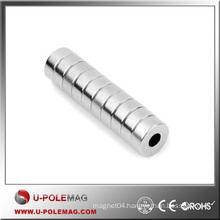 100Pcs 30mmx5mm Hole: 5mm N35 Super Strong Round/Ring Magnets Countersunk/Round Rare Earth Axial